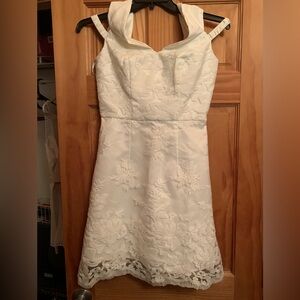 CHI London sleeve peek-a-boo shoulder dress